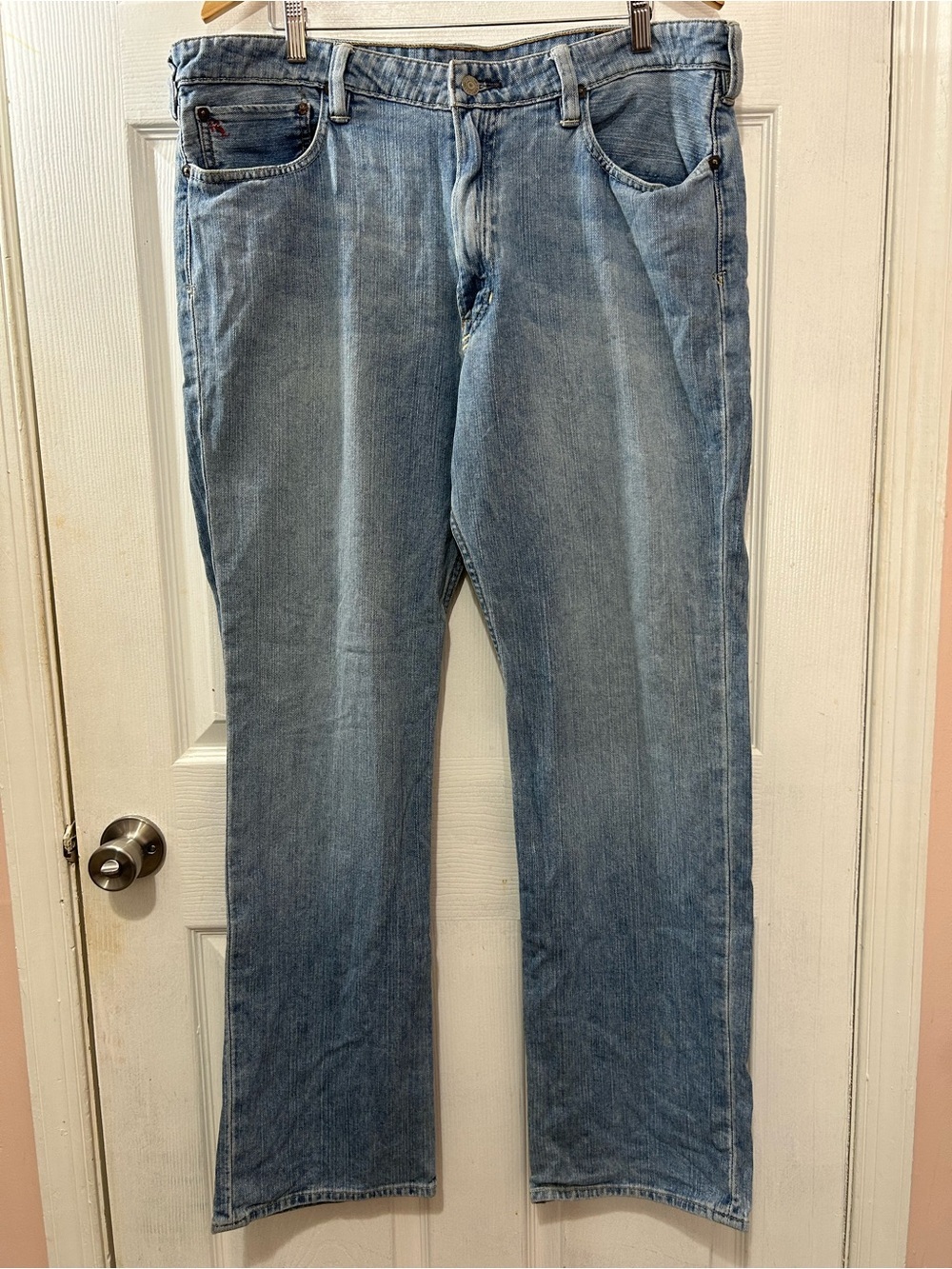 Polo Ralph Lauren 650 Straight Fit Jeans Denim Men’s 40x34 Light Wash